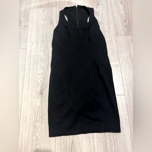 Athleisure skort dress (dress with built in shorts) brand is Freddy